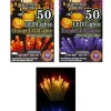 Party Delights Lights<50 Led Orange / Purple Assorted String Lights