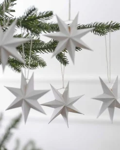 Party Delights Hanging Decorations<7 Pointed Stars Tree Decorations (5Pk)