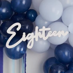 18 White Balloon Arch Sign<Party Delights Discount