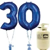 Age 30 Blue Foil Kit With Helium, Ribbon And Weights<Party Delights Discount
