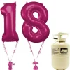 Age 18 Pink Foil Kit With Helium, Ribbon And Weights<Party Delights Best