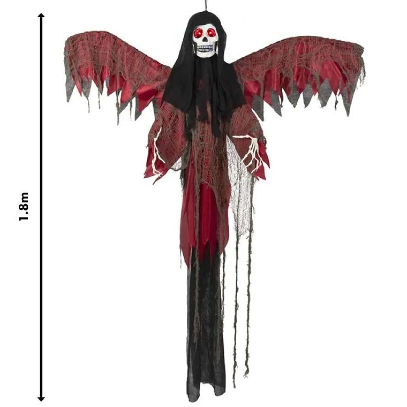 Party Delights Props<Animated Flying Red Reaper - 1.8M