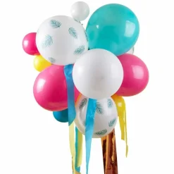 Balloon Chandelier With Printed Palm Balloons & Streamers<Party Delights