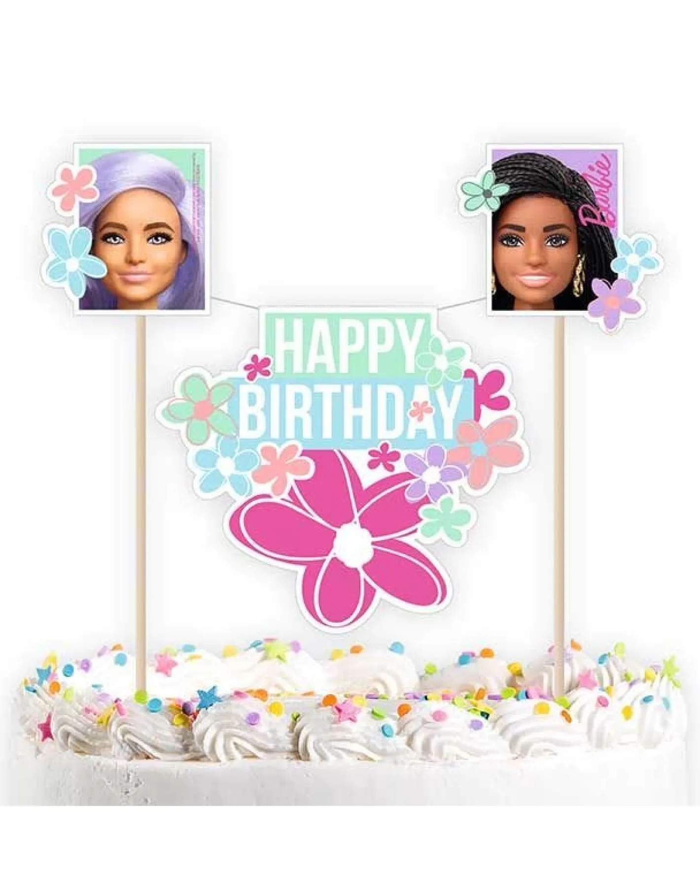 Barbie Sweet Life Cake Bunting - 26Cm X 15Cm<Party Delights Online