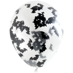 Party Delights Balloons<Bat Confetti Balloons - 12" Latex (4Pk)