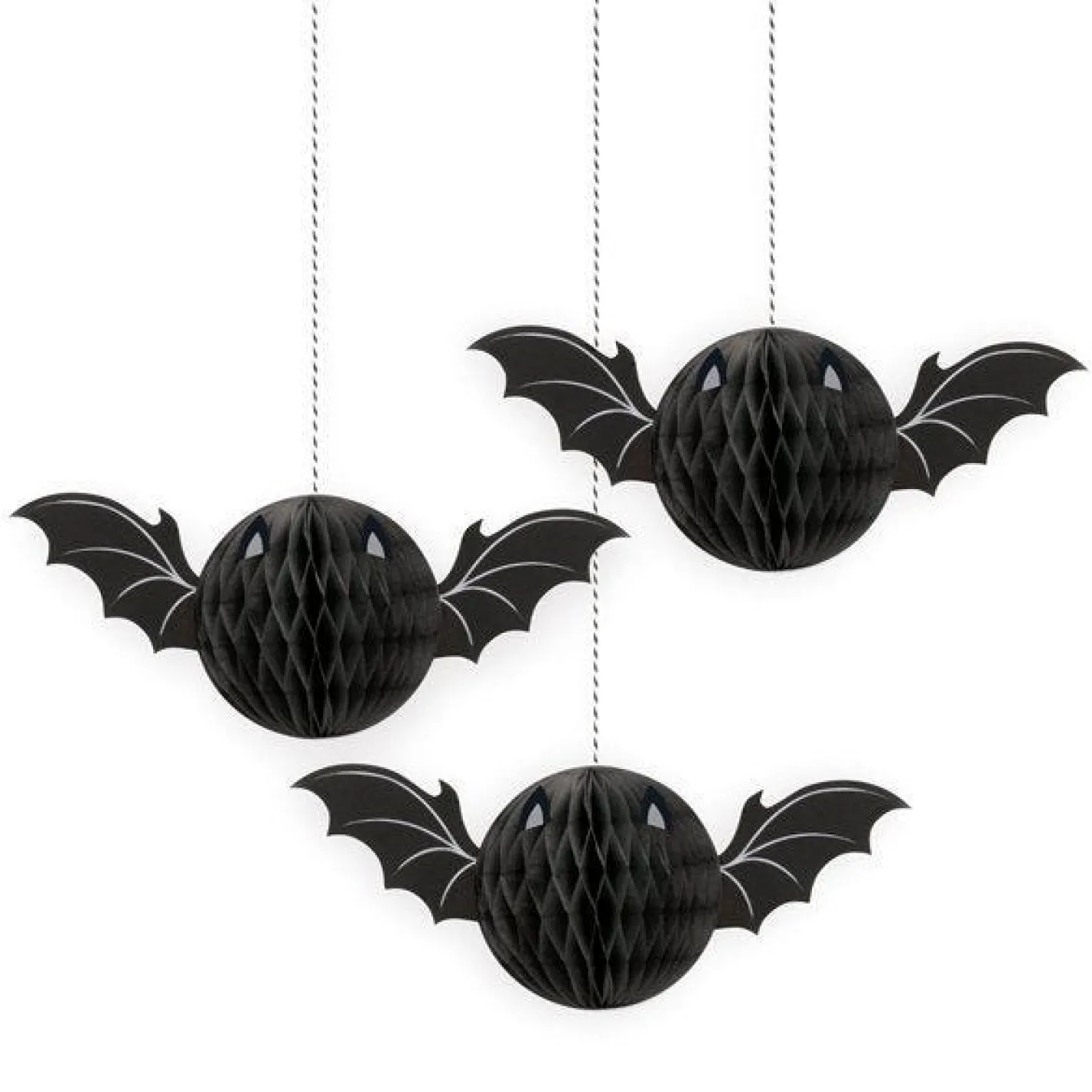 Bat Honeycomb Hanging Decoration - 20Cm<Party Delights