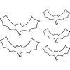 Party Delights Tableware<Bats Cake Decorations (5Pk)