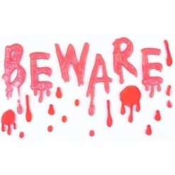 Party Delights Window & Door Decorations<Beware Gel Window Cling