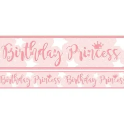 Birthday Princess Paper Banners - 1M (3Pk)<Party Delights Best