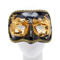 Black & Gold Masquerade Mask<Party Delights Sale