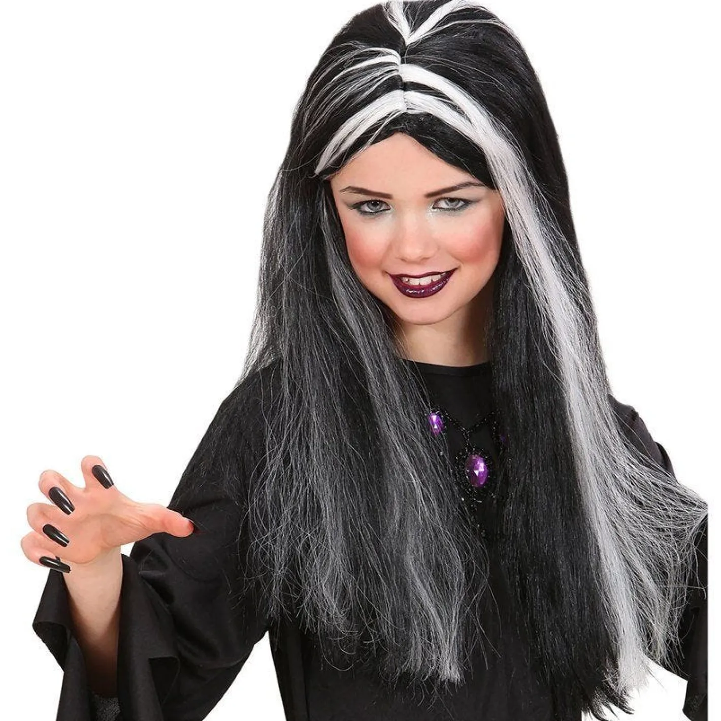 Black & White - Glow In The Dark Wig - Child<Party Delights Discount