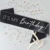 Black And Nude 'It's My Birthday' Sash<Party Delights Sale