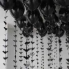 Party Delights Balloons<Black Balloon Ceiling Kit With Bat Tails