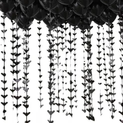 Party Delights Balloons<Black Balloon Ceiling Kit With Bat Tails