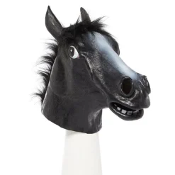 Party Delights Costume Accessories<Black Beauty Horse Rubber Mask