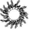 Party Delights Tableware<Black Foliage Placemats (4Pk)