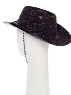 Black Glitter Cowboy Hat<Party Delights Best