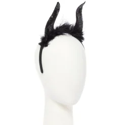 Black Glittery Horn Headband<Party Delights Online