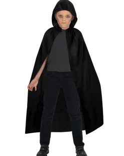 Kids' Party Delights Kids'<Black Hooded Cape - Child