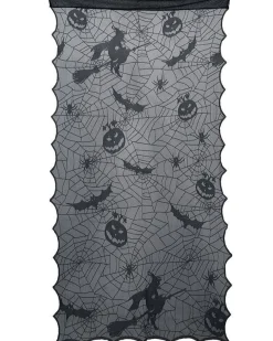Party Delights Window & Door Decorations<Black Lace Door Cover