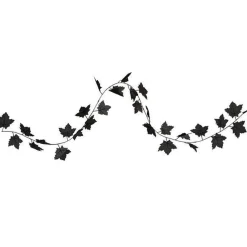 Party Delights Hanging Decorations<Black Leaf Garland - 1.5M