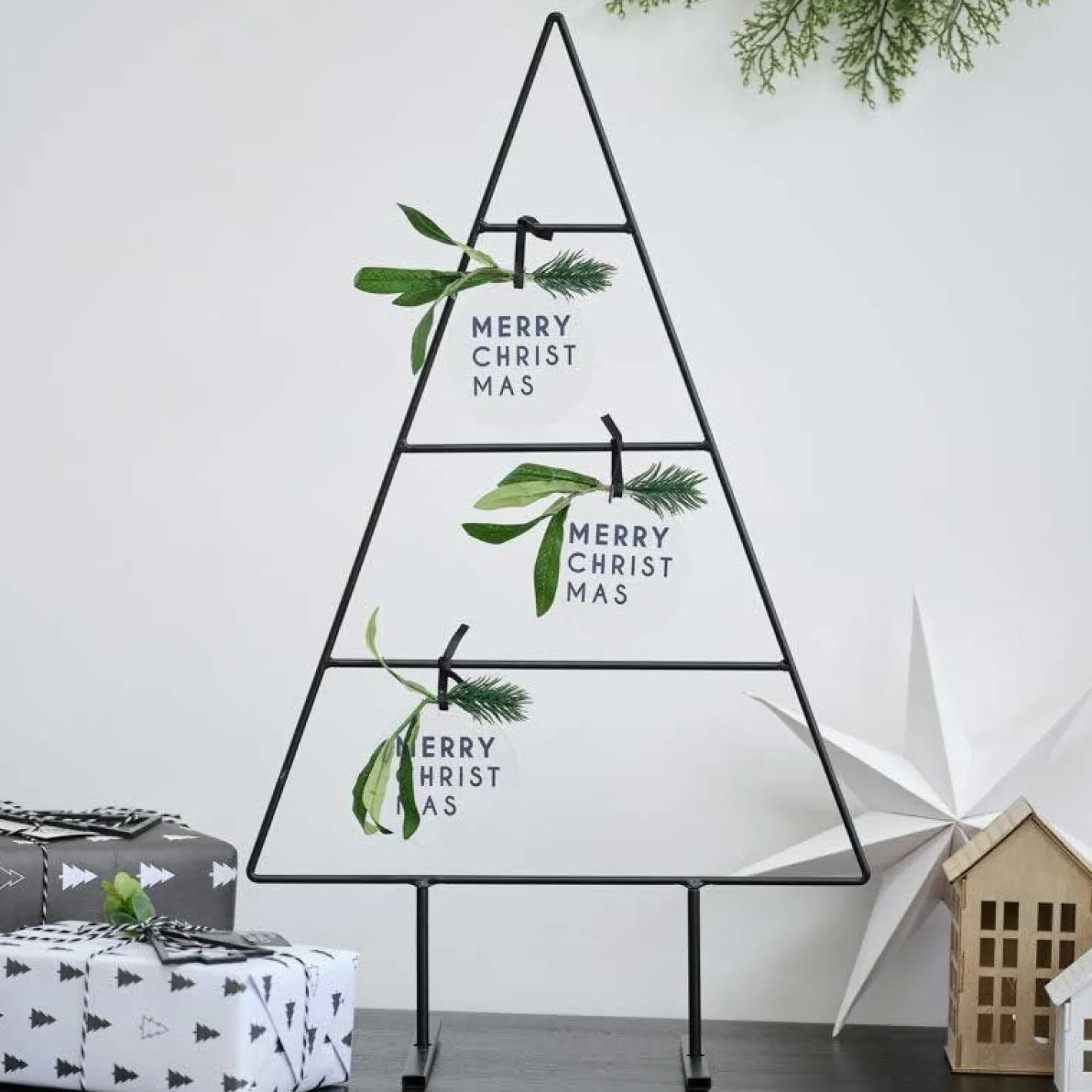 Party Delights Tableware<Black Metal Christmas Tree Alternative Decoration