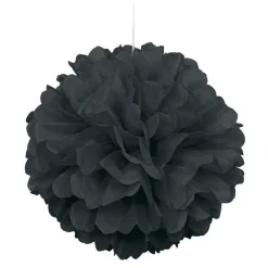 Black Pom Pom Decoration - 41Cm<Party Delights Hot