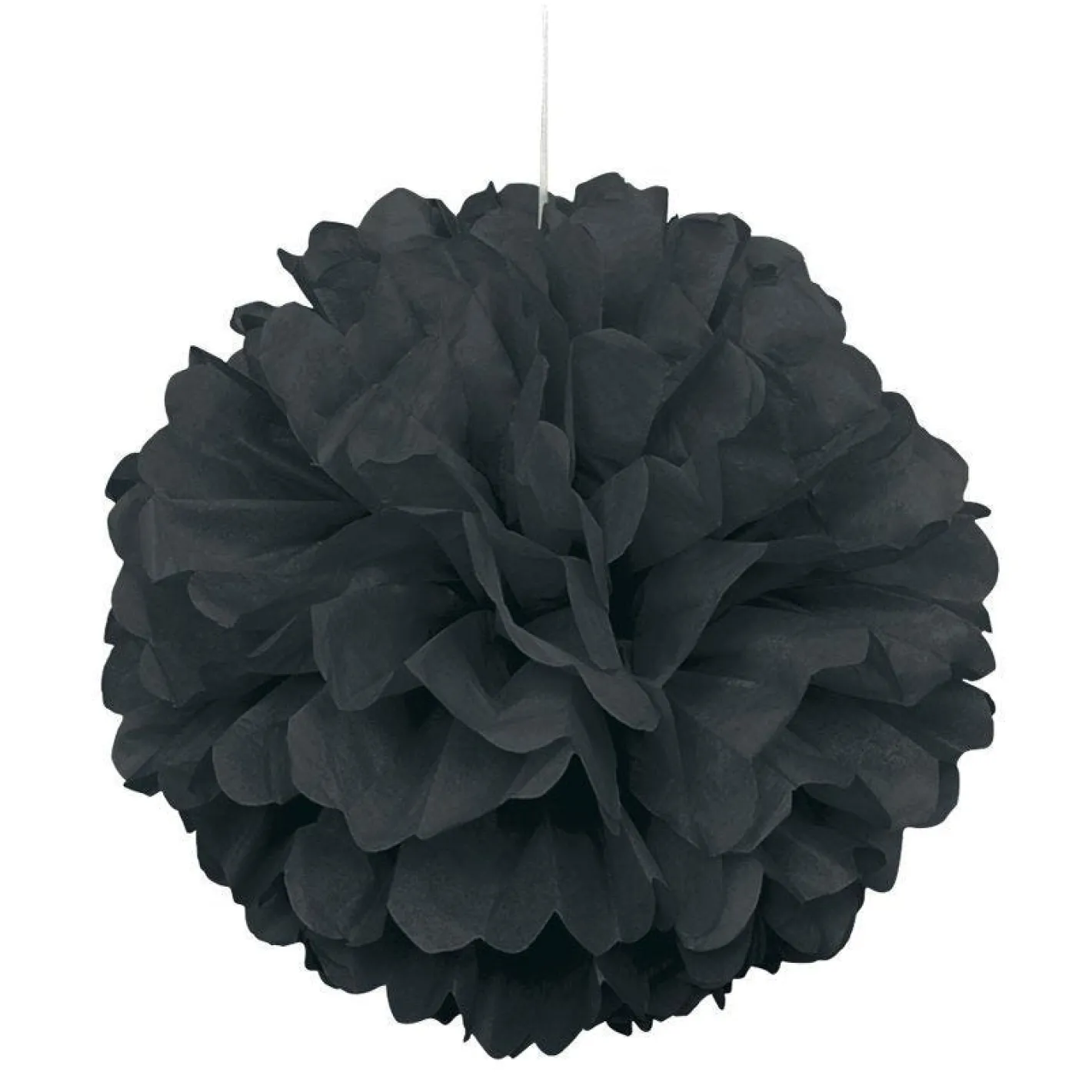Black Pom Pom Decoration - 41Cm<Party Delights Hot