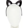 Black Sequin Cat Ears Headband<Party Delights Outlet
