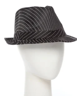 Black Striped Gangster Hat<Party Delights Best