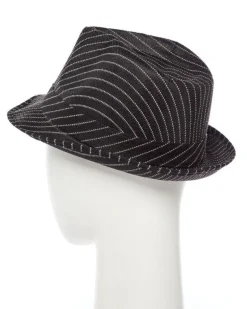 Black Striped Gangster Hat<Party Delights Best