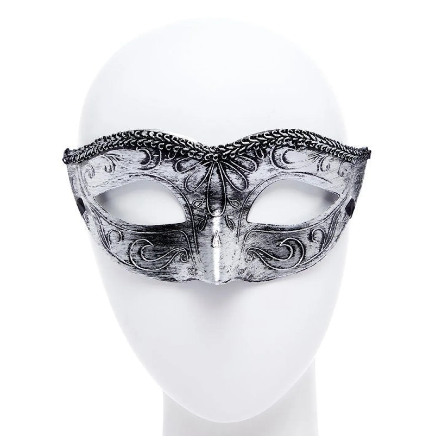 Black/Silver Masquerade Masks For Couples<Party Delights