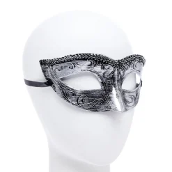 Black/Silver Masquerade Masks For Couples<Party Delights