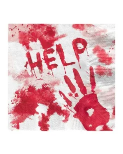 Party Delights Tableware<Blood Drip Napkins - 33Cm (20Pk)