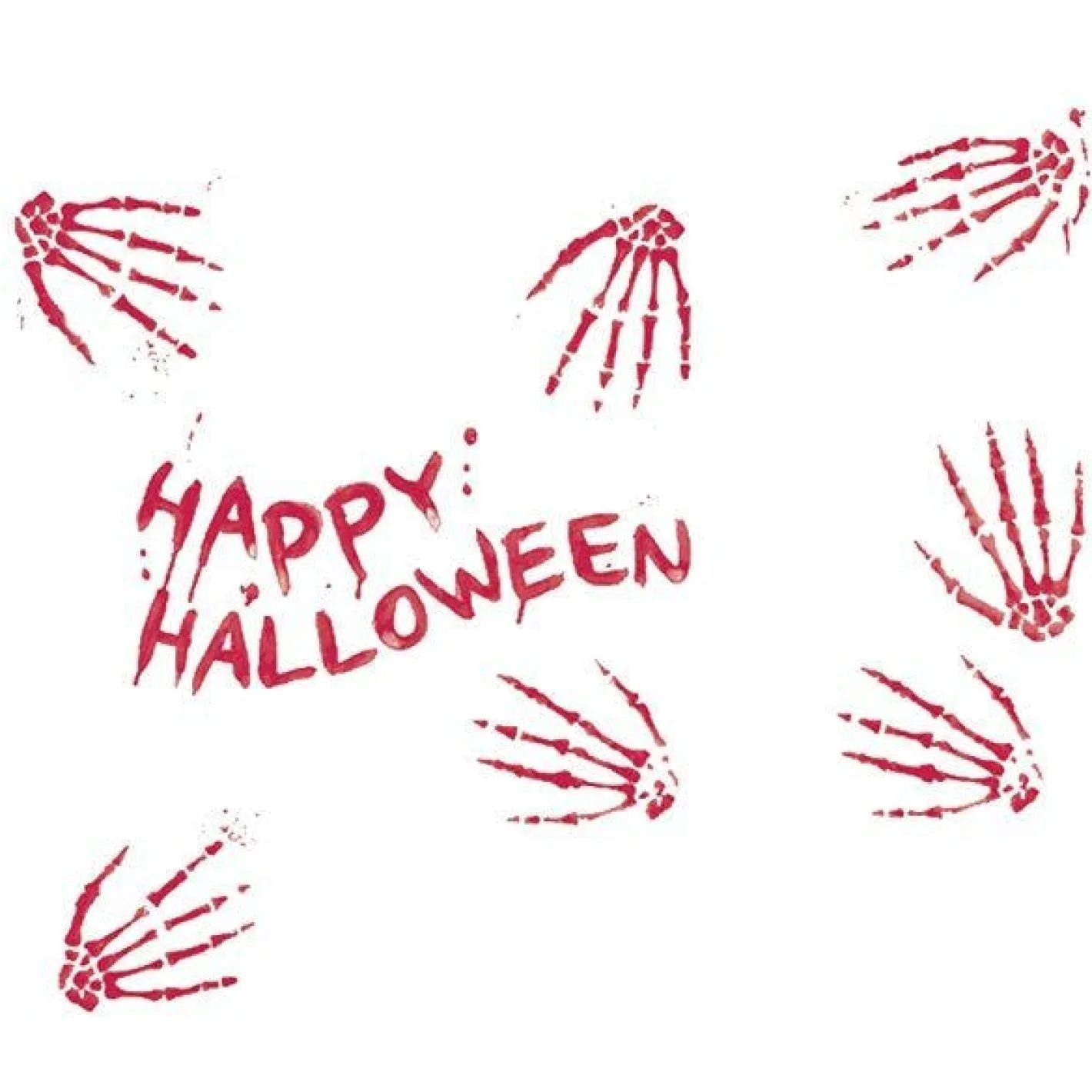 Party Delights Hanging Decorations<Bloody Skeleton Hand Prints