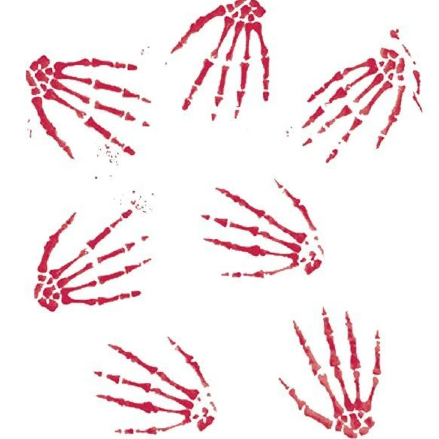 Party Delights Hanging Decorations<Bloody Skeleton Hand Prints