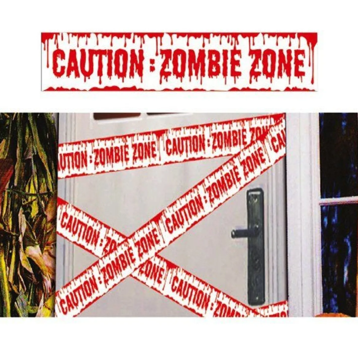 Party Delights Hanging Decorations<Bloody Zombie Tape - 6M