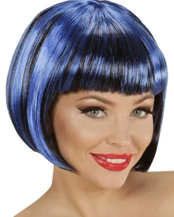 Women's Party Delights Women's<Blue & Black Wig