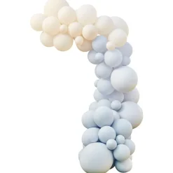 Blue And Nude Balloon Arch Kit - 75 Balloons<Party Delights New