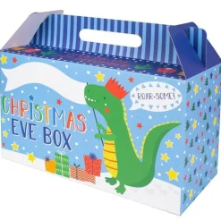 Party Delights Christmas Eve Boxes<Blue Dinosaur Christmas Eve Box - 34Cm