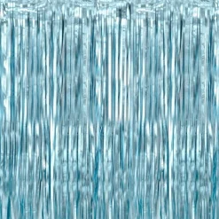 Blue Foil Curtain - 2.5M<Party Delights Sale
