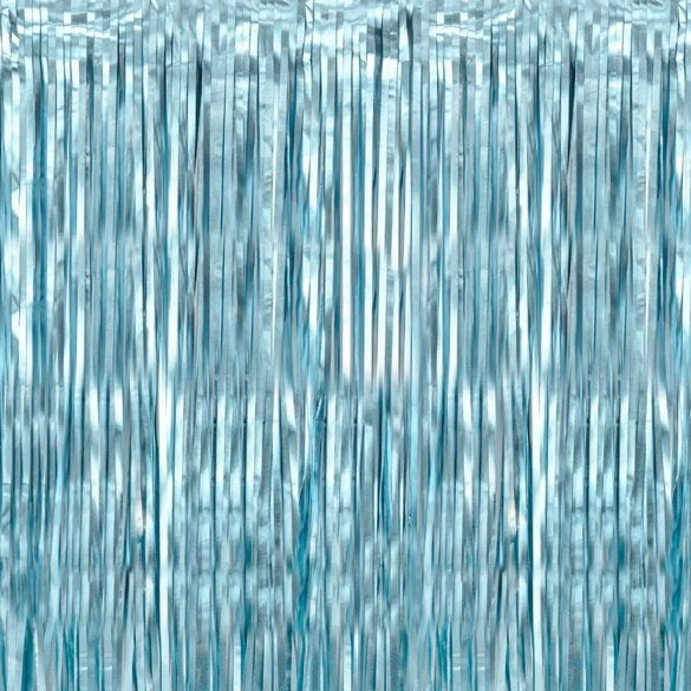 Blue Foil Curtain - 2.5M<Party Delights Sale