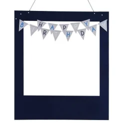 Blue Happy Birthday Personalisable Photobooth Frame<Party Delights Best