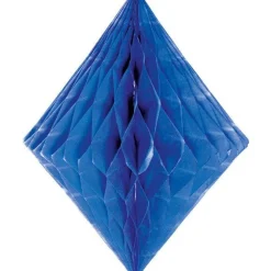 Blue Honeycomb Diamond Decoration - 30Cm<Party Delights