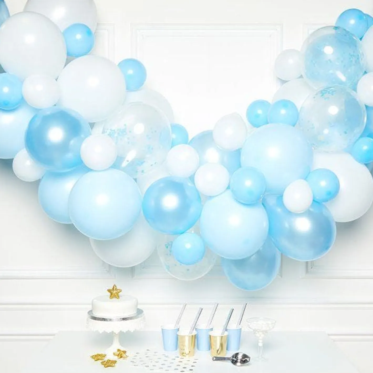 Blue Latex Balloon Arch Garland - 70 Balloons<Party Delights Sale