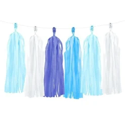 Blue Mix Tassel Garland Decoration - 1.5M<Party Delights New