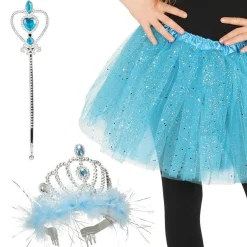 Blue Princess Accessory Kit - Child<Party Delights Outlet