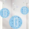 Blue 13Th Birthday Hanging Swirls - 80Cm (6Pk)<Party Delights Clearance