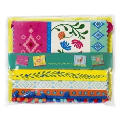 Boho Mix Pom Pom Bunting - 4M<Party Delights