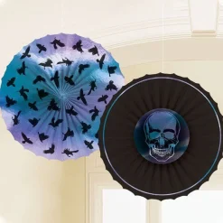 Party Delights Hanging Decorations<Boneshine Fever Paper Fans (3Pk)